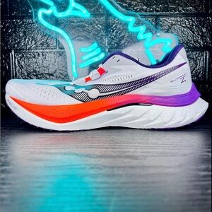 Saucony Endorphin Speed 4 Men’s Marathon Running Plated Shoes White - 11.5